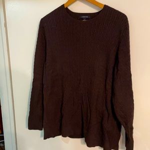 😀Classic Brown Ribbed Land’s End Sweater Size 2X (3 Items for 20) Sale